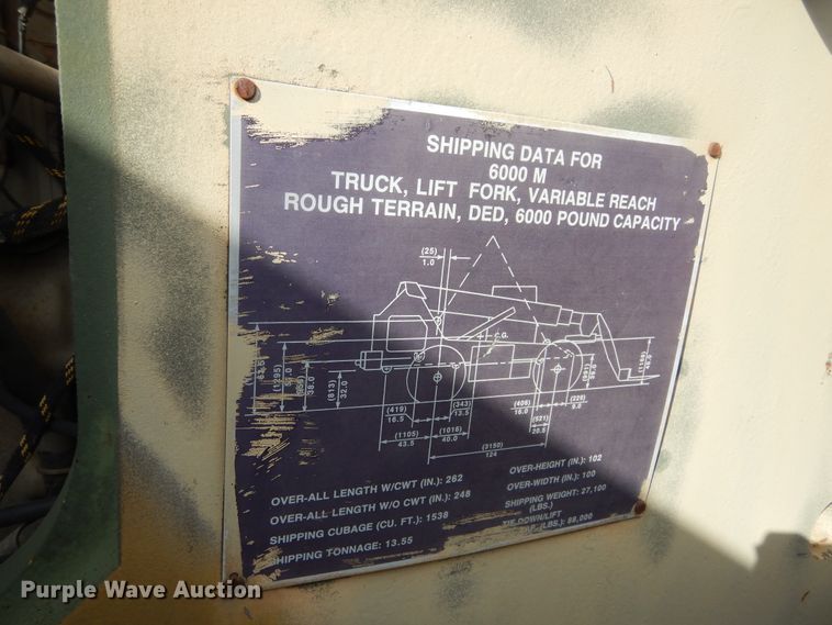 image for item KO9225 1991 SkyTrak 6000M  telehandler