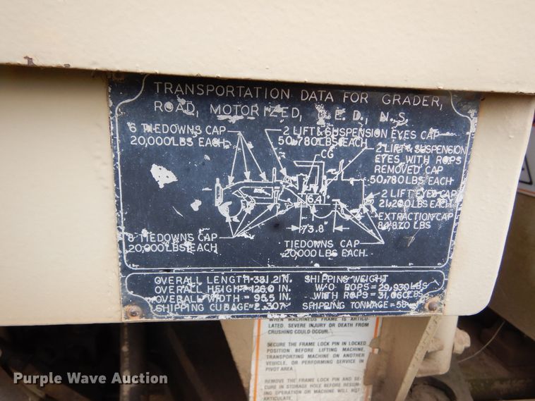 image for item KO9226 1982 Caterpillar 130G  motor grader