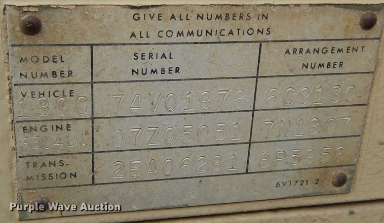 image for item KO9226 1982 Caterpillar 130G  motor grader