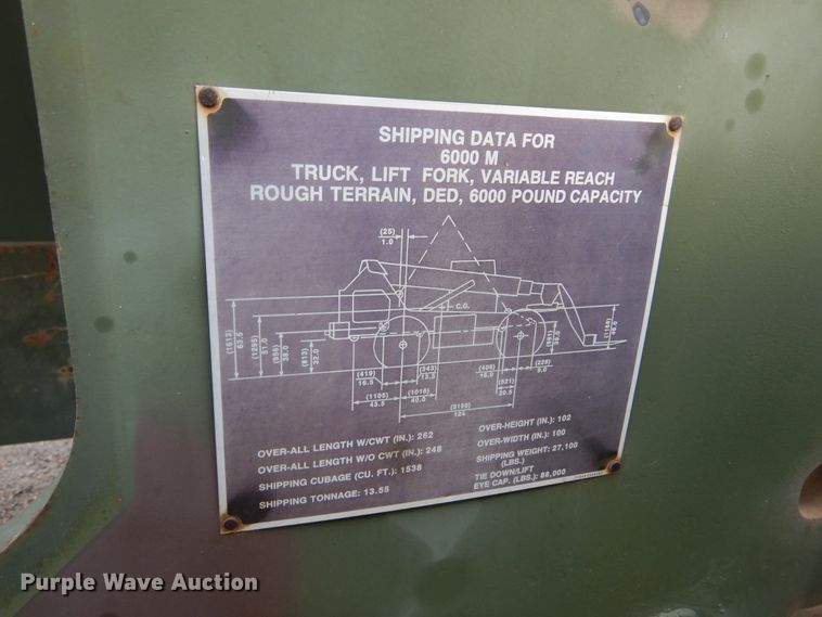 image for item KO9228 1991 SkyTrak 6000M  telehandler