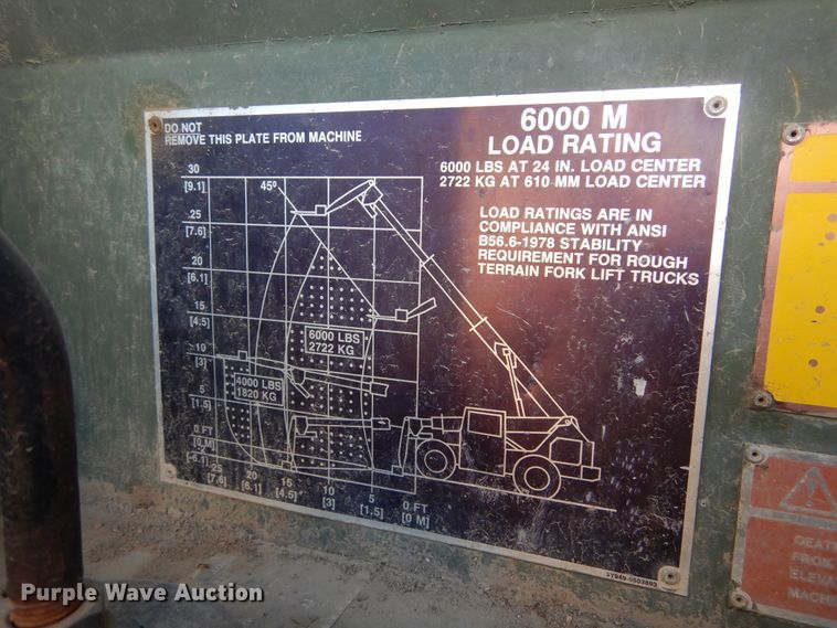 image for item KO9229 1990 SkyTrak 6000M  telehandler