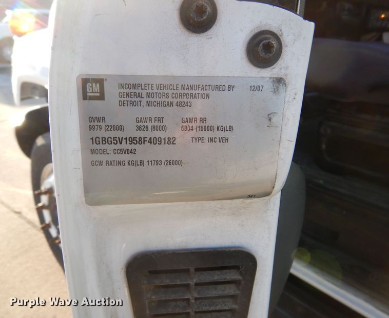 image for item KO9230 2008 Chevrolet C5500  shuttle bus