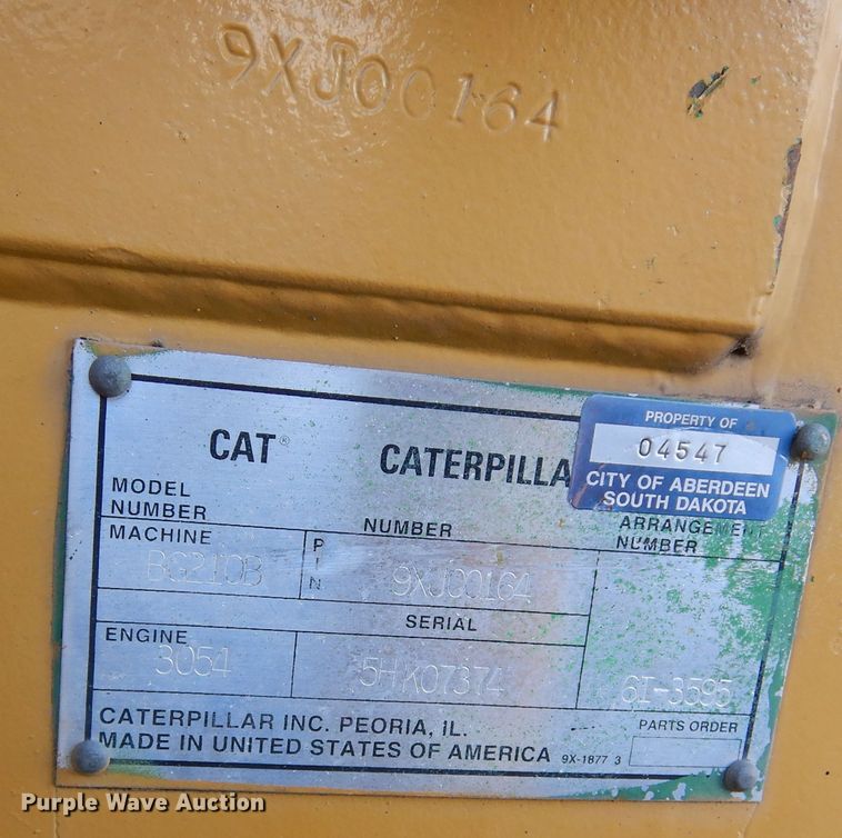 image for item KO9255 1994 Caterpillar BG-210B  paver