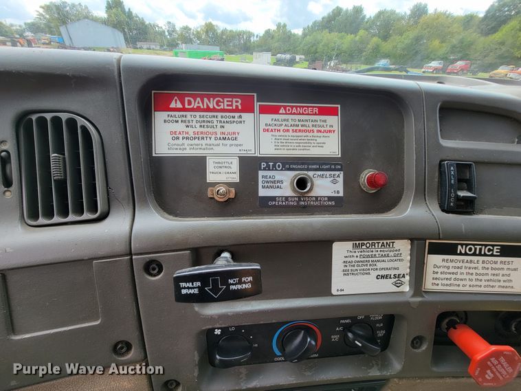 image for item KQ9202 2002 Sterling LT8500  crane truck