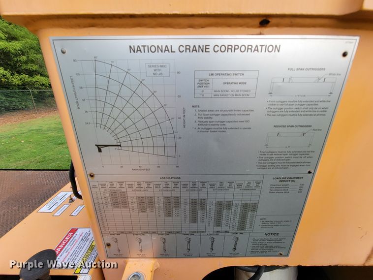 image for item KQ9202 2002 Sterling LT8500  crane truck