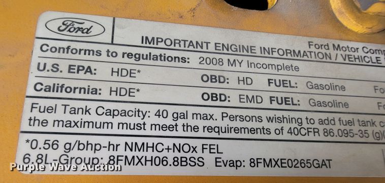 image for item KQ9207 2008 Ford F450 Super Duty  utility / service truck