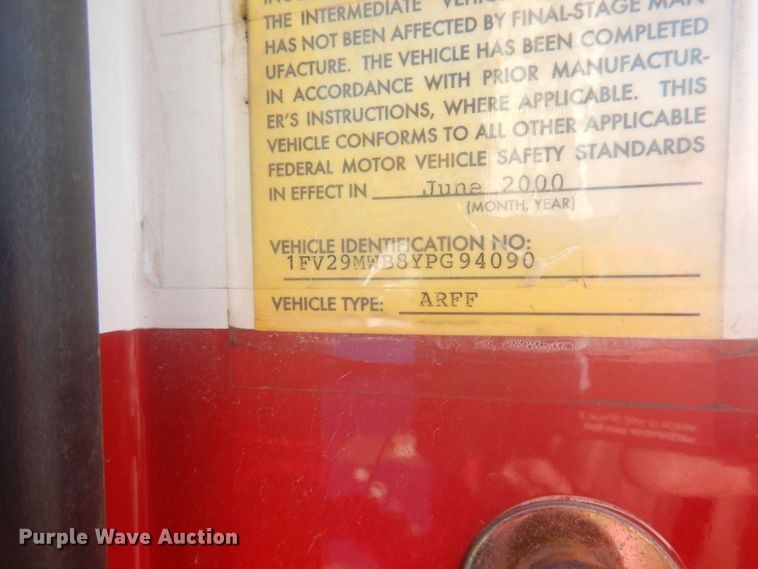 image for item DA5482 2000 Rosenbauer RIV  pumper fire truck