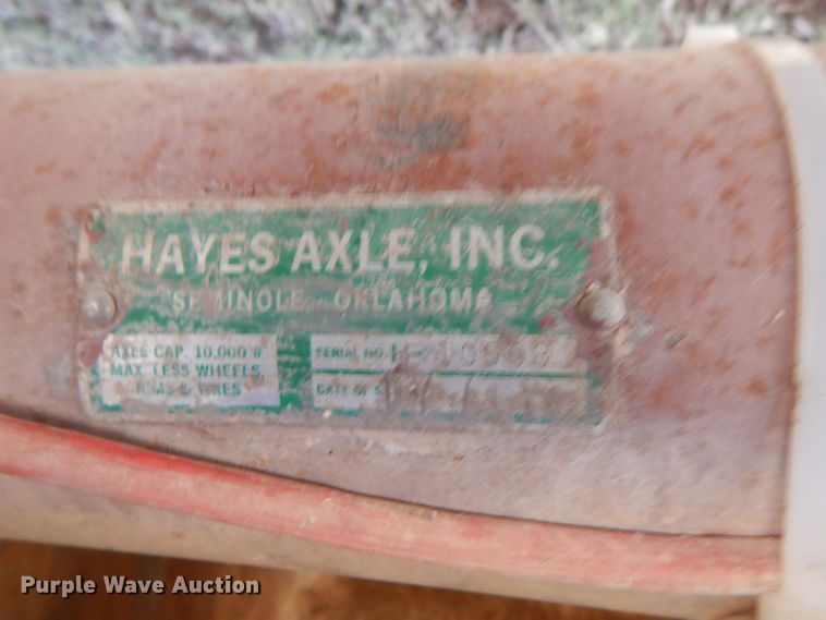 image for item DI5383 1985 Shop built  equipment trailer