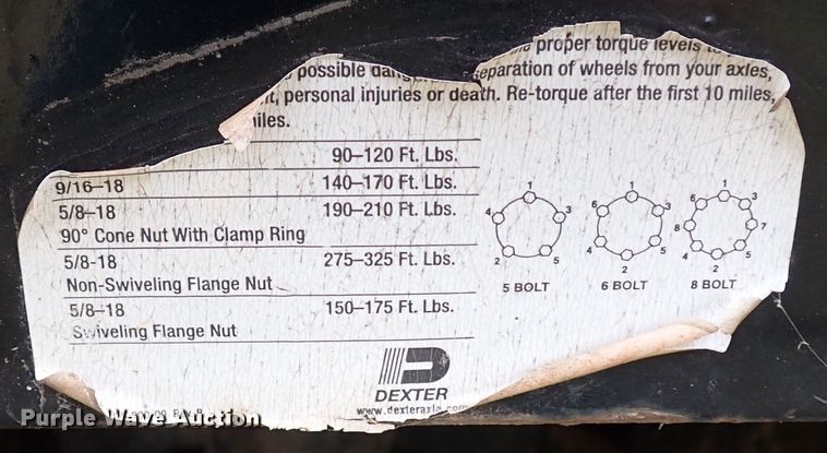 image for item DI5787 2019 Big Tex 22GN-35BK-5MR  equipment trailer