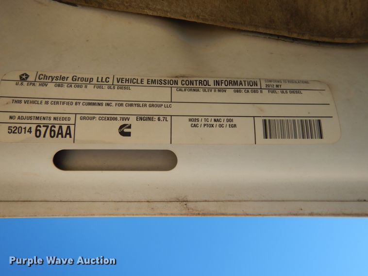 image for item DI8524 2012 Dodge Ram 2500 ST  Crew Cab pickup truck