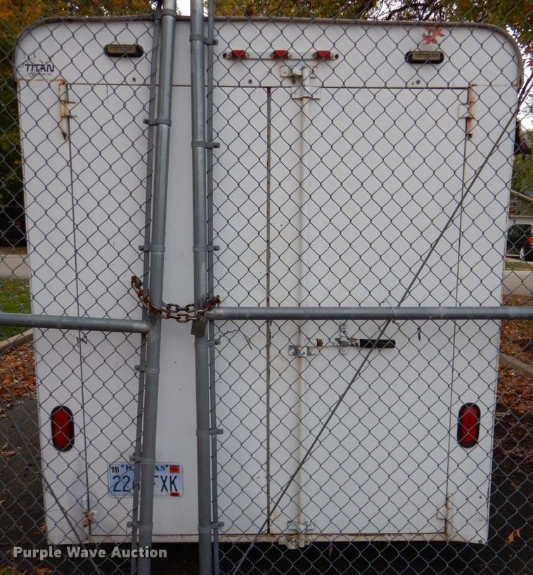 image for item DK1272 1999 Titan  enclosed cargo trailer