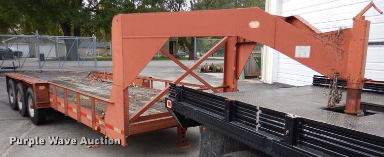 image for item DK1273 1999 Belshe T-2  equipment trailer