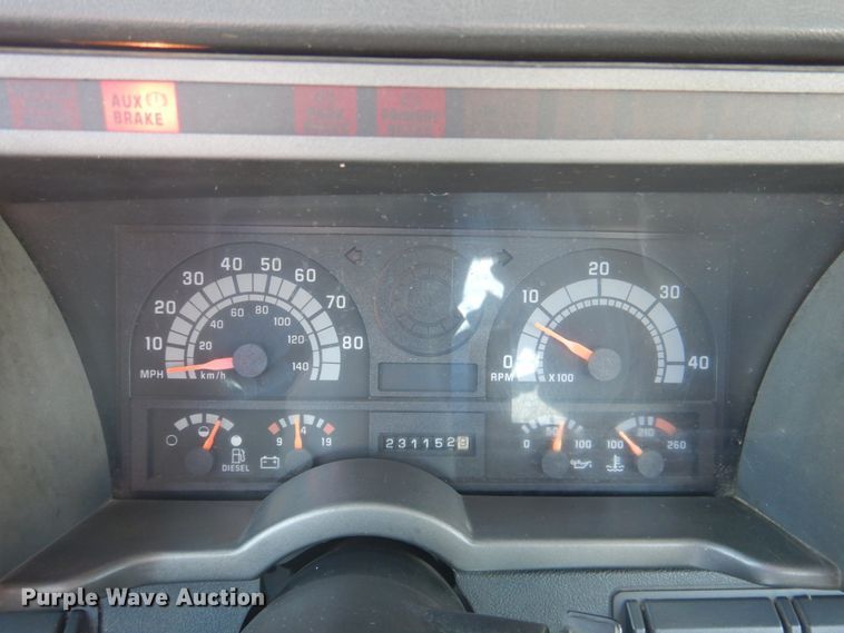 image for item DK1277 1995 Chevrolet Kodiak  flatbed truck with boom ladder