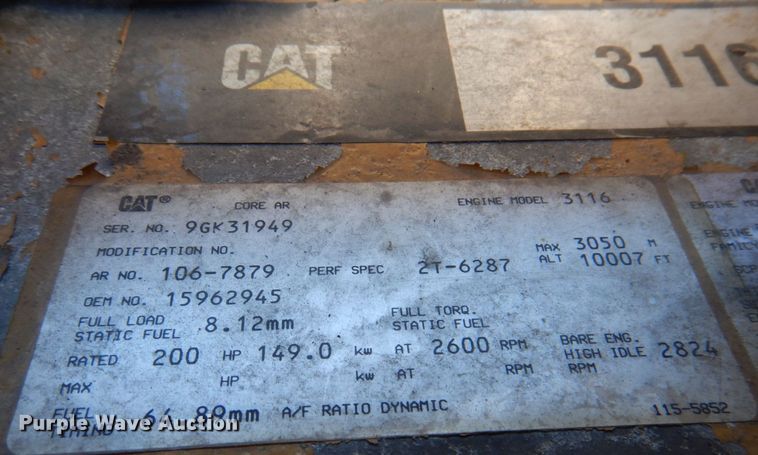 image for item DK1277 1995 Chevrolet Kodiak  flatbed truck with boom ladder