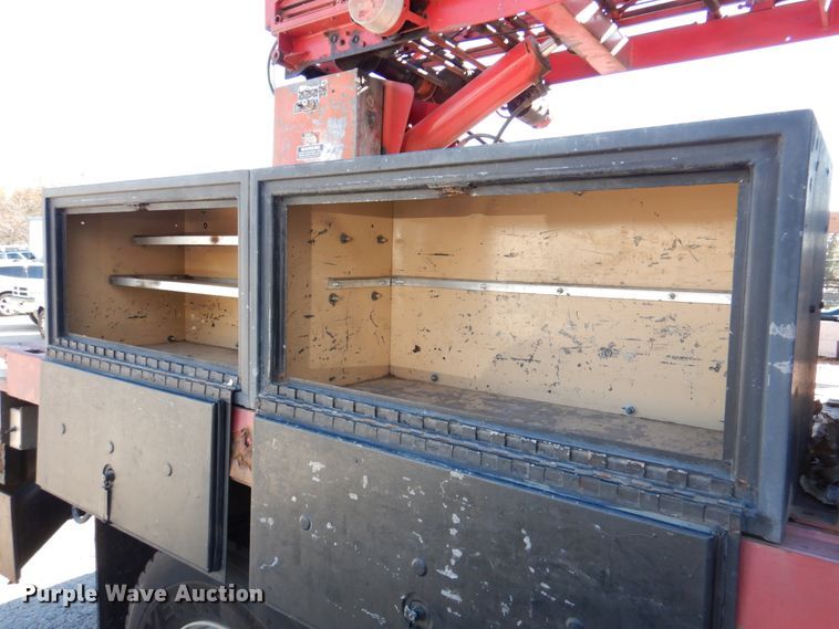 image for item DK1277 1995 Chevrolet Kodiak  flatbed truck with boom ladder