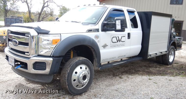 image for item DK3108 2012 Ford F550 Super Duty XLT  SuperCab flatbed truck