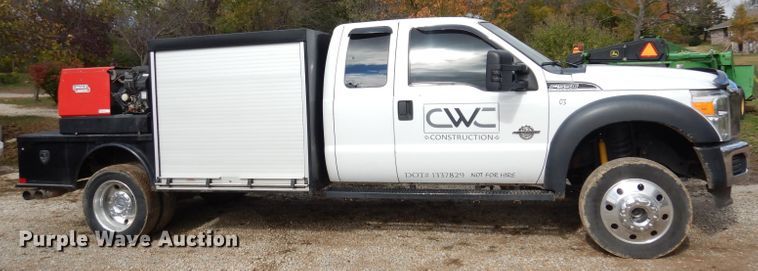 image for item DK3108 2012 Ford F550 Super Duty XLT  SuperCab flatbed truck