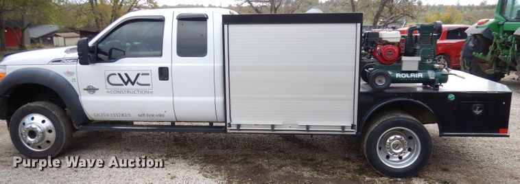 image for item DK3108 2012 Ford F550 Super Duty XLT  SuperCab flatbed truck