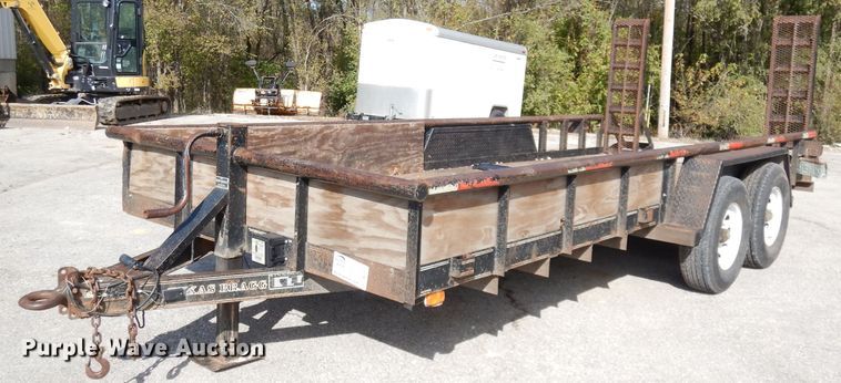 image for item DK3123 2004 Texas Bragg  equipment trailer