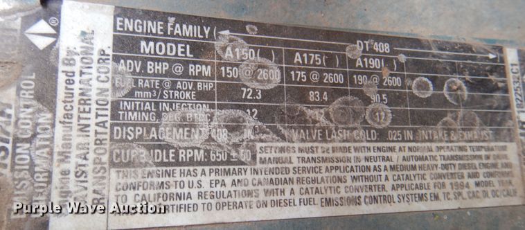 image for item DK8204 1995 International 3800 Blue Bird  school bus