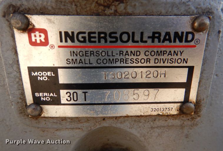 image for item IH9046 1992 Ingersoll Rand T30  air compressor