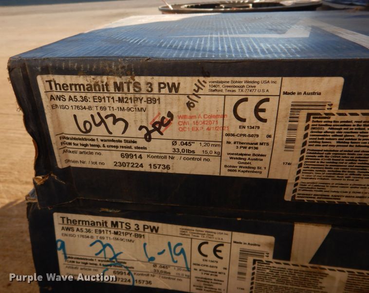 image for item IH9053 (12) spools of welding wire