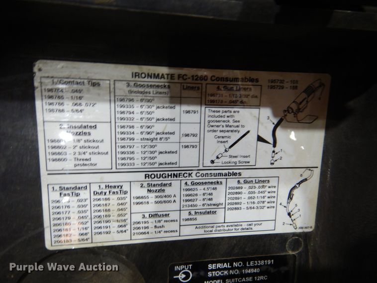 image for item IH9054 Miller 12RC  suitcase welder