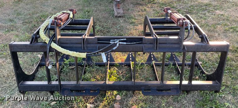 image for item IK9587 77"W skid steer rock grapple bucket