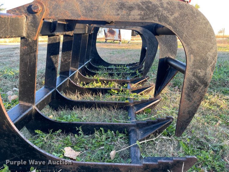 image for item IK9587 77"W skid steer rock grapple bucket