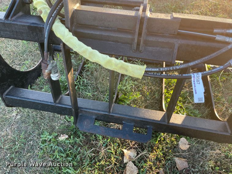 image for item IK9587 77"W skid steer rock grapple bucket