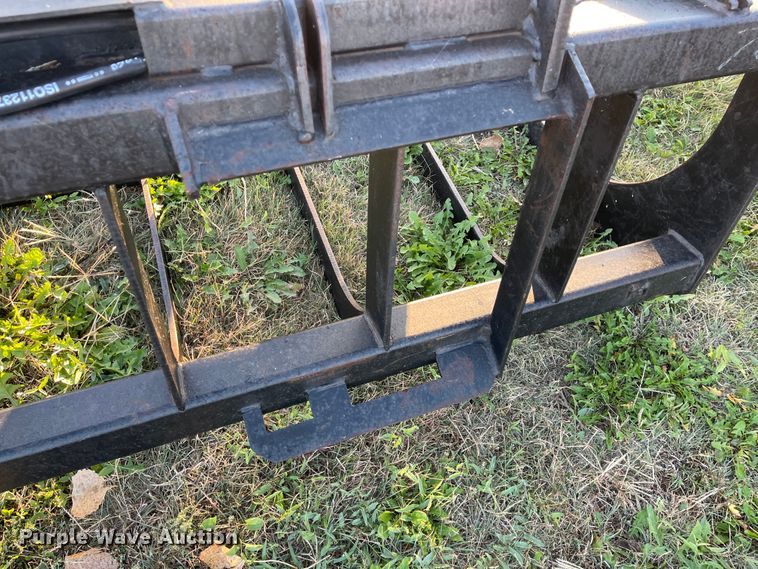 image for item IK9587 77"W skid steer rock grapple bucket