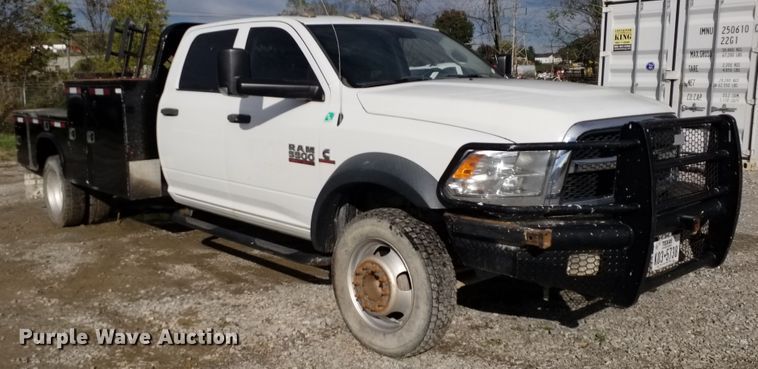 image for item IK9637 2014 Dodge Ram 5500  Crew Cab flatbed truck