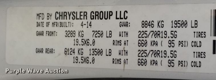 image for item IK9637 2014 Dodge Ram 5500  Crew Cab flatbed truck