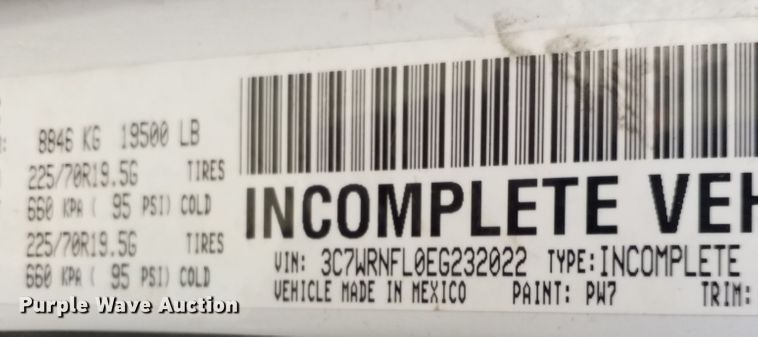 image for item IK9637 2014 Dodge Ram 5500  Crew Cab flatbed truck