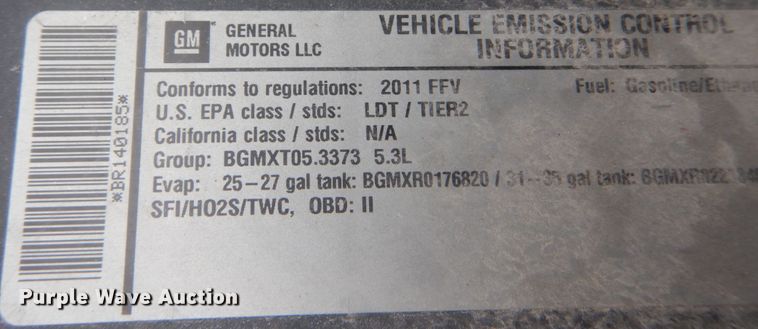 image for item IV9504 2011 Chevrolet Tahoe  SUV