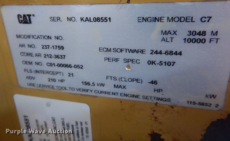 image for item JJ9909 Caterpillar C7  engine