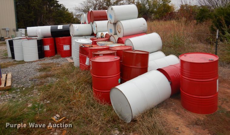 image for item JJ9911 Approximately 130 steel barrels