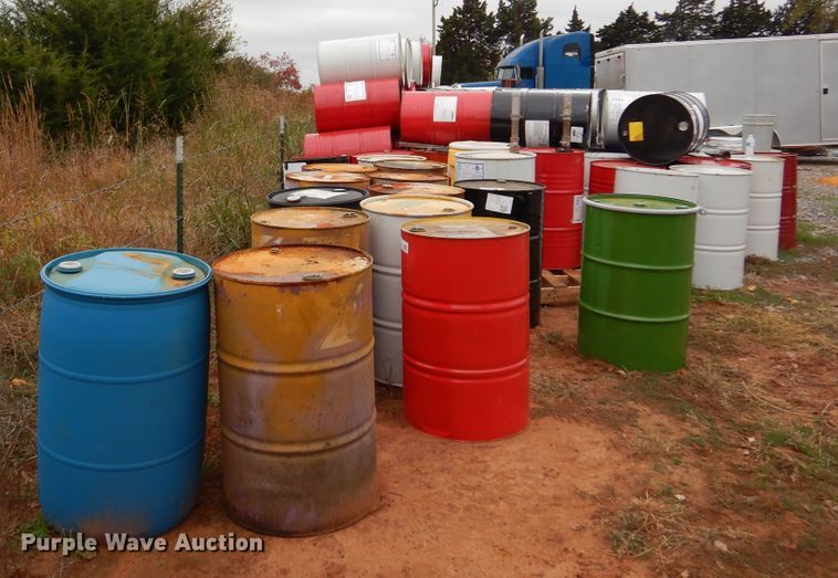 image for item JJ9911 Approximately 130 steel barrels