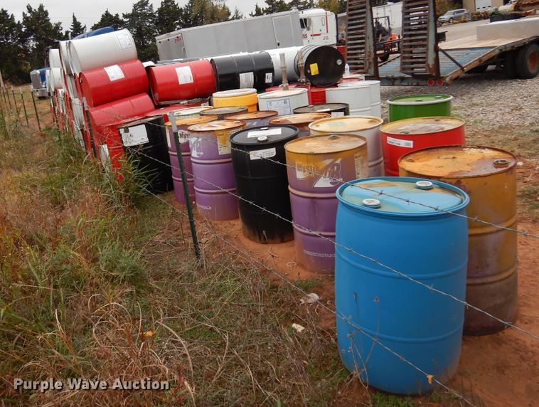 image for item JJ9911 Approximately 130 steel barrels