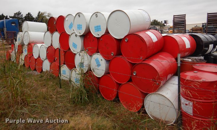 image for item JJ9911 Approximately 130 steel barrels