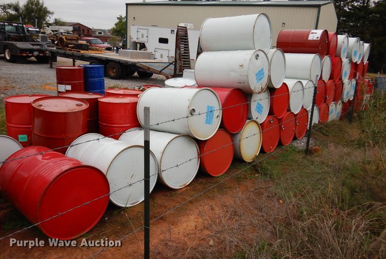 image for item JJ9911 Approximately 130 steel barrels