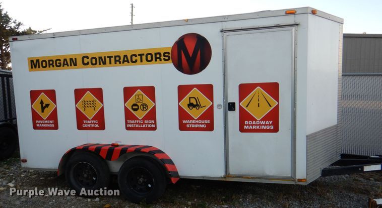image for item JS9184 2013 Arising Industries 714VTRW  enclosed cargo trailer
