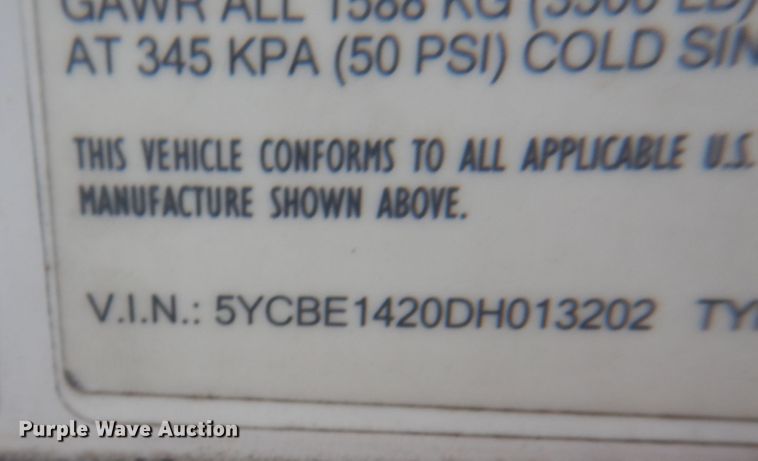 image for item JS9184 2013 Arising Industries 714VTRW  enclosed cargo trailer