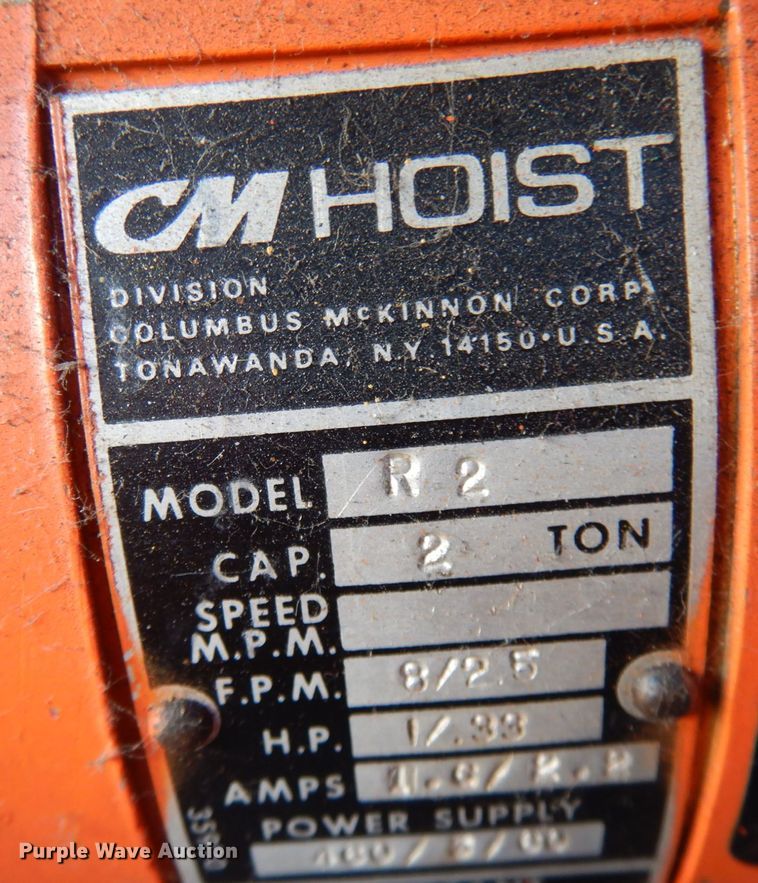 image for item JS9466 CM R2  chain hoist