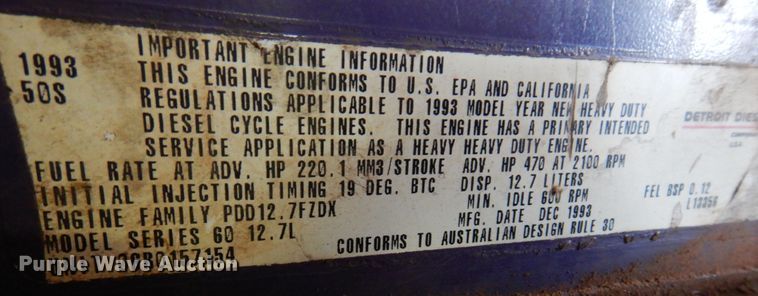 image for item JT9458 Detroit Diesel Series 60  engine