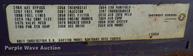 image for item JT9458 Detroit Diesel Series 60  engine