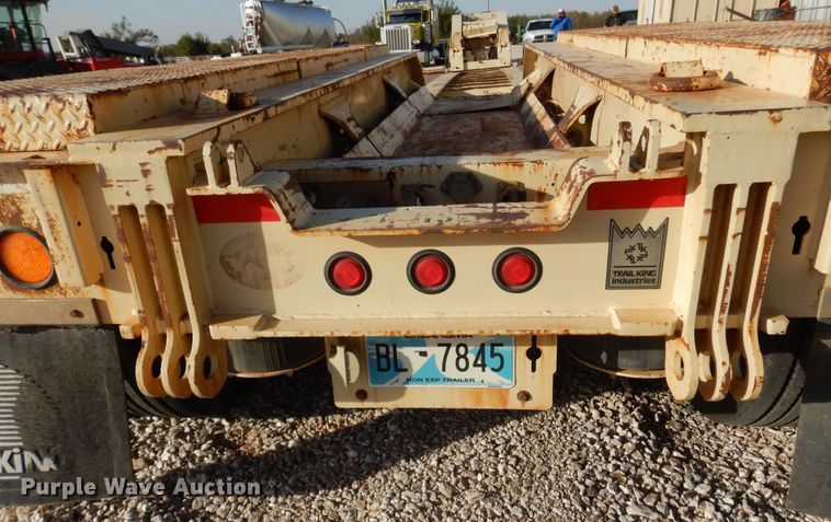 image for item JT9496 2012 Trail King TK110HDG533  lowboy equipment trailer