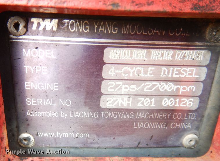 image for item KA9638 2008 TYM HST T273  MFWD tractor