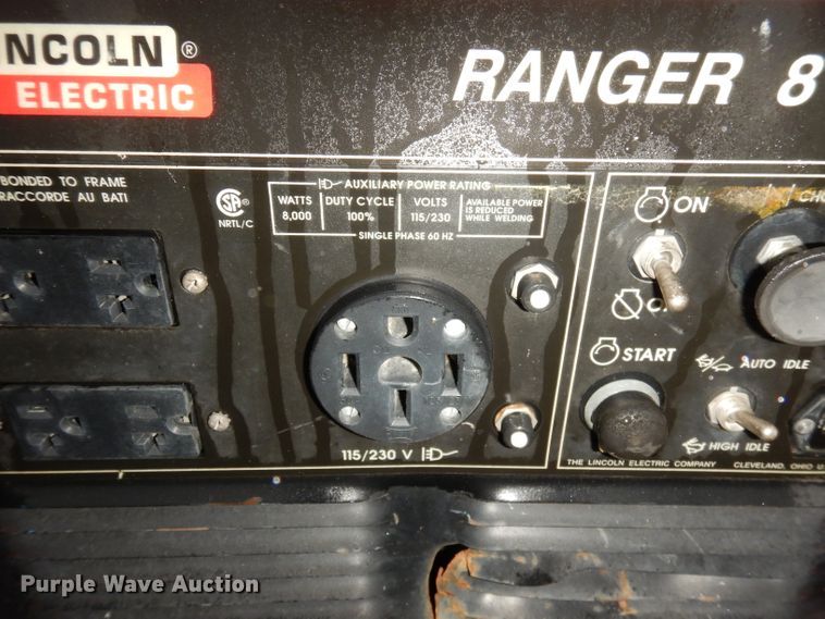 image for item KA9640 Lincoln Ranger 8  welder