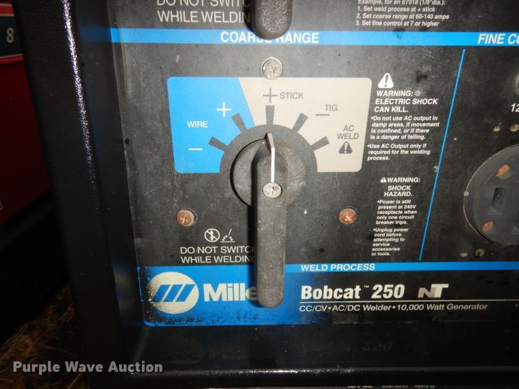 image for item KA9641 Miller Bobcat 250  welder